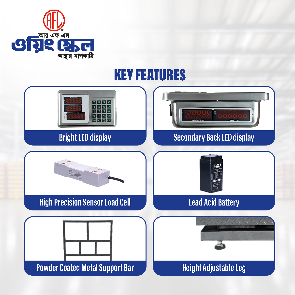 Picture of RFL Weighing Scale 1000KG/100GM Division