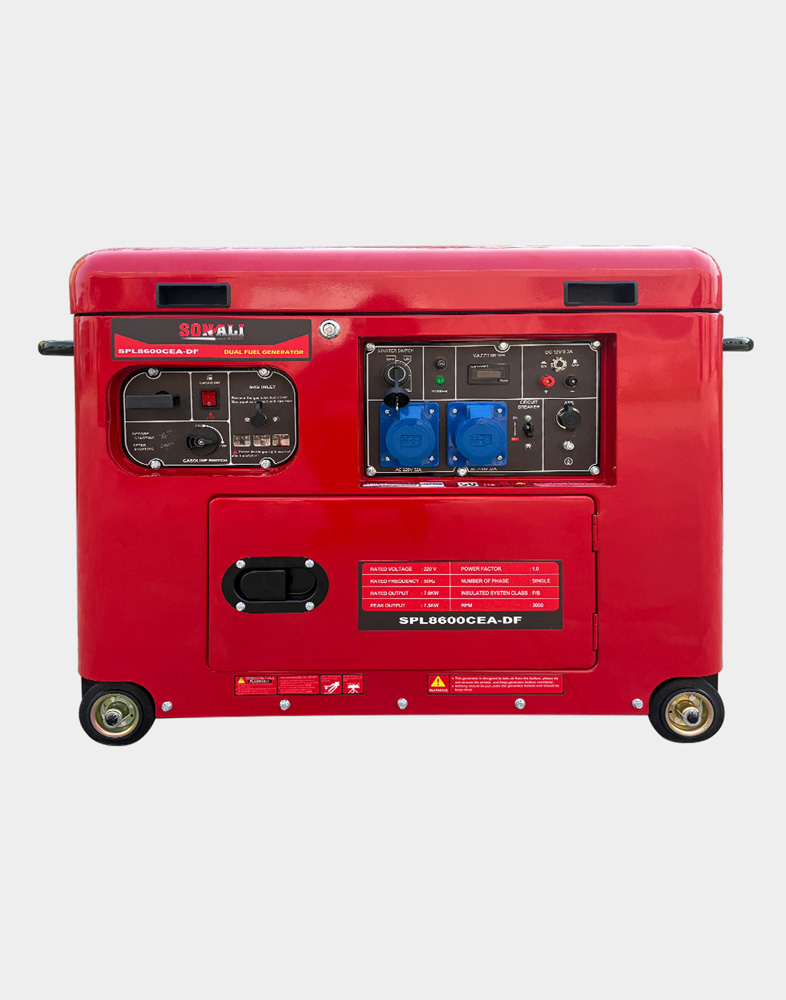 SONALI 7.5KW LPG Dual Fuel Auto Start Canopy Generator SPL8600CEA-DF
