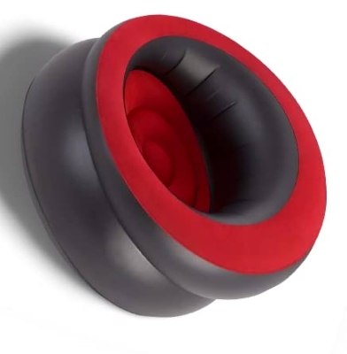 Picture of Unibos Air Chair Inflatable Sofa | Indoor & Outdoor Use | Blow up Seat Gaming Lounger | Flocked Surface Ultra Soft | Single - Red/Black