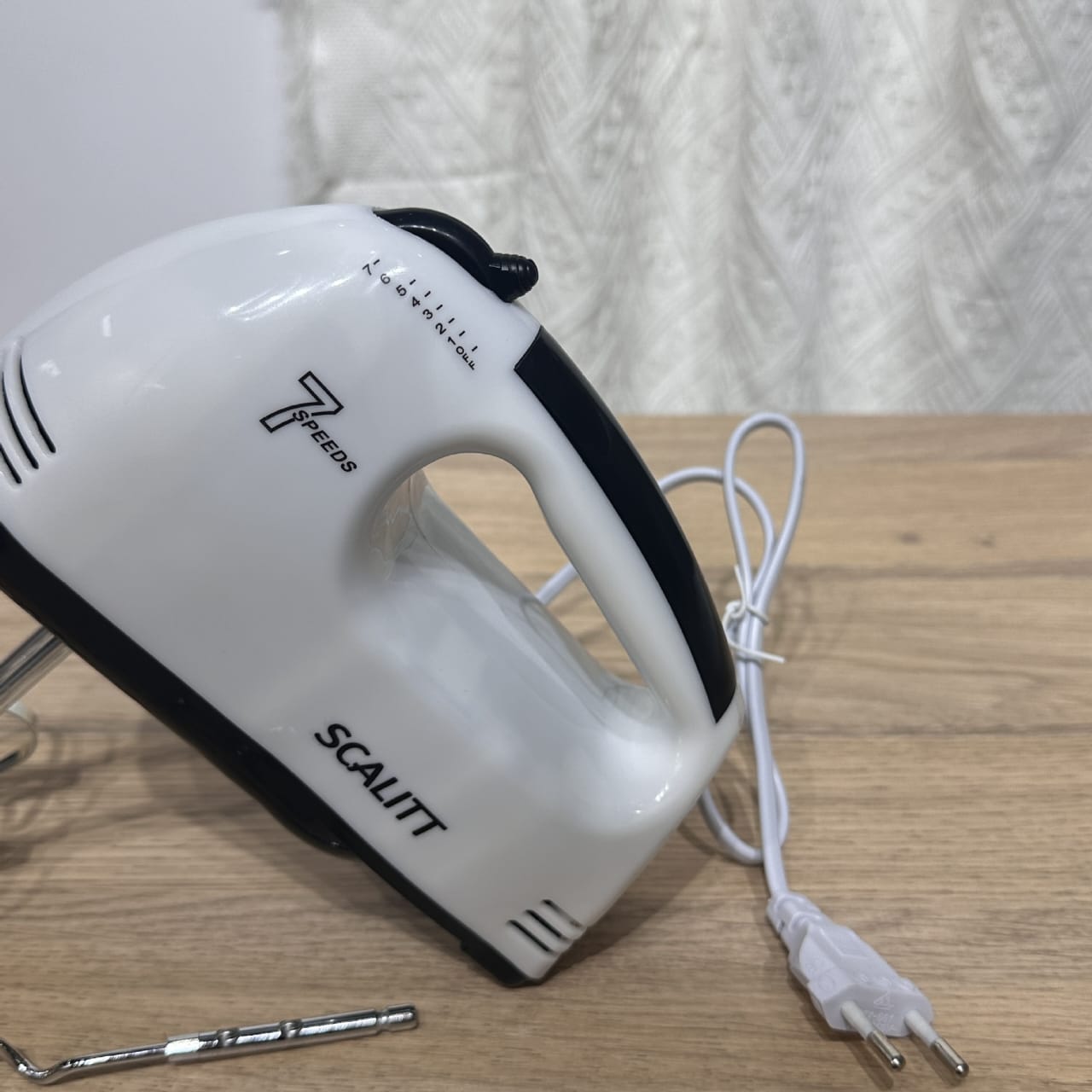 Picture of Best Kitchen Baking Tools,Household Mini 7 Speed Automatic Electric Handheld Egg Beater Whisk Food Mixer Dough Mixer Machine