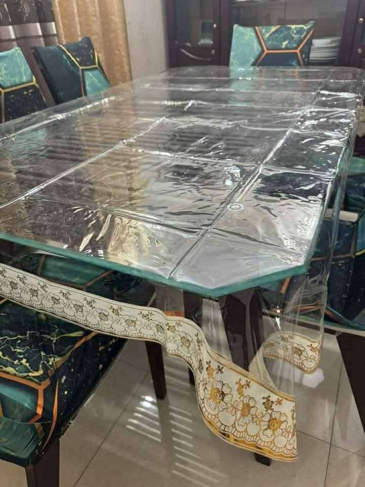 Picture of Full Transparent Table Cloth for Dinning Table - BK-460