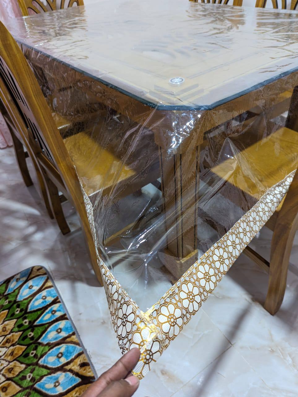 Picture of Full Transparent Table Cloth for Dinning Table - BK-461