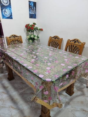 Picture of Transparent & Designed Table Cloth for Dinning Table - BK-459