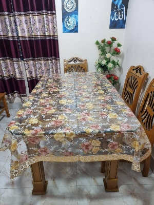 Picture of Transparent & Designed Table Cloth for Dinning Table - BK-458