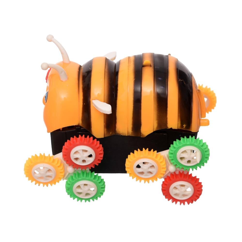 Picture of Happy Bee Battery Operated Musical Toy for Kids roll Over Bee Electric Toys with Bump & Go Action for Kids Light & Sound Toys (Pack of 1) Colour May Vary