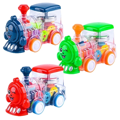 Picture of Concept Train Electric Transparent Gear Train Universal Walking Train Colorful Lights Musical Toys Children's Phone Toy Toys For Babies