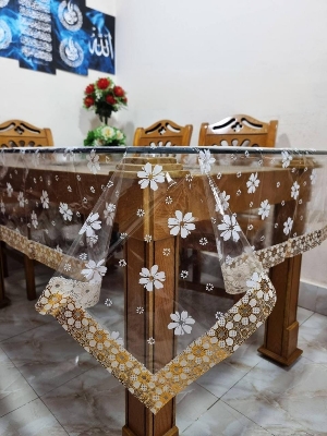 Picture of Transparent & Designed Table Cloth for Dinning Table - BK-451