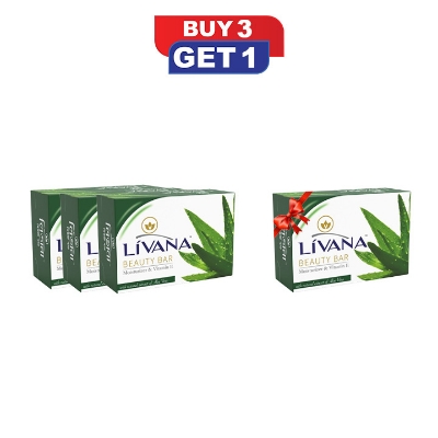 Buy PRAN Livana Beauty Bar Aloe Vera Green 100gm Online