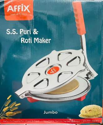 Picture of Affix Stainless Steel Kitchen Press Roti/Puri Maker Machine