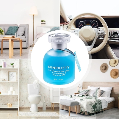 Picture of Car Fragrance Air Freshener, Glass Bottle Car Perfume
