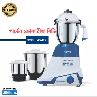 Picture of Orpat Kitchen Platinum 1200-Watt Mixer Grinder & Blender, a powerful all-in-one appliance for efficient blending, grinding, and mixing