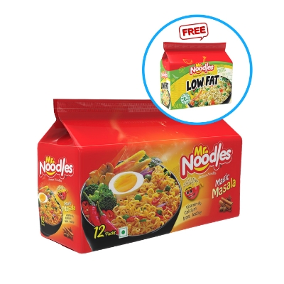 Picture of Mr. Noodles Magic Masala Flavor 12 pcs Family Pack (62gm x 12pcs)
