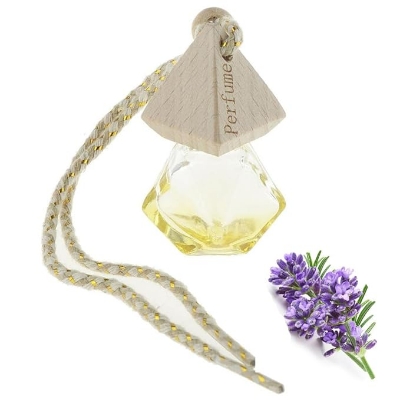 Picture of Car Freshener Hanging with - Long-Lasting Essential Oils Bottle with Wooden Lid  1 Pcs