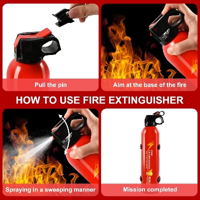 Picture of Fire Extinguisher for Home - Car Fire Extinguisher 1 Pack