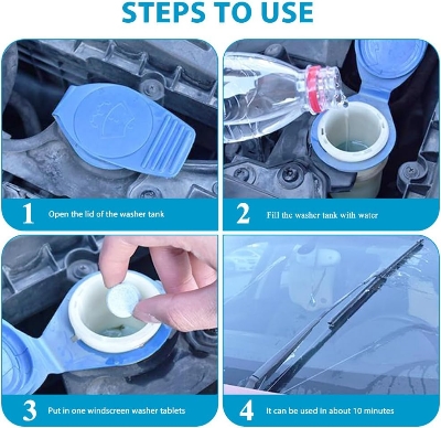 Picture of Car Screenwash Wiper Cleaning Tablets 20 Pcs