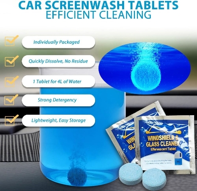 Picture of Car Screenwash Wiper Cleaning Tablets 20 Pcs