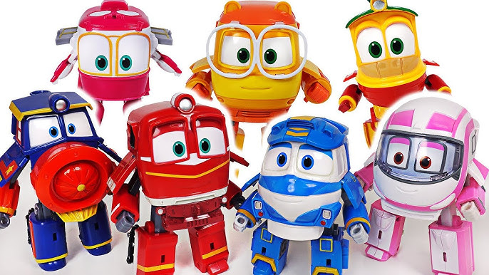 Picture of Robot Train Cartoon Character Random Multi Color