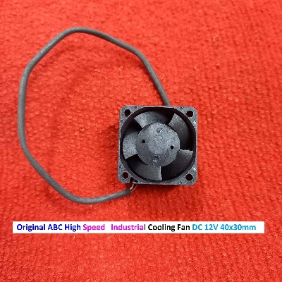Picture of Original ABC High Speed  4 Wire Industrial Cooling Fan DC 12V 40x30mm Brushless Heatsink Cooler Cooling Radiator Heat Dissipation Fan With Cable For Heat Controller 3D Printer CNC Machine