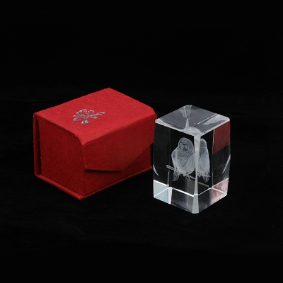 Picture of Crystal Owl Paperweight