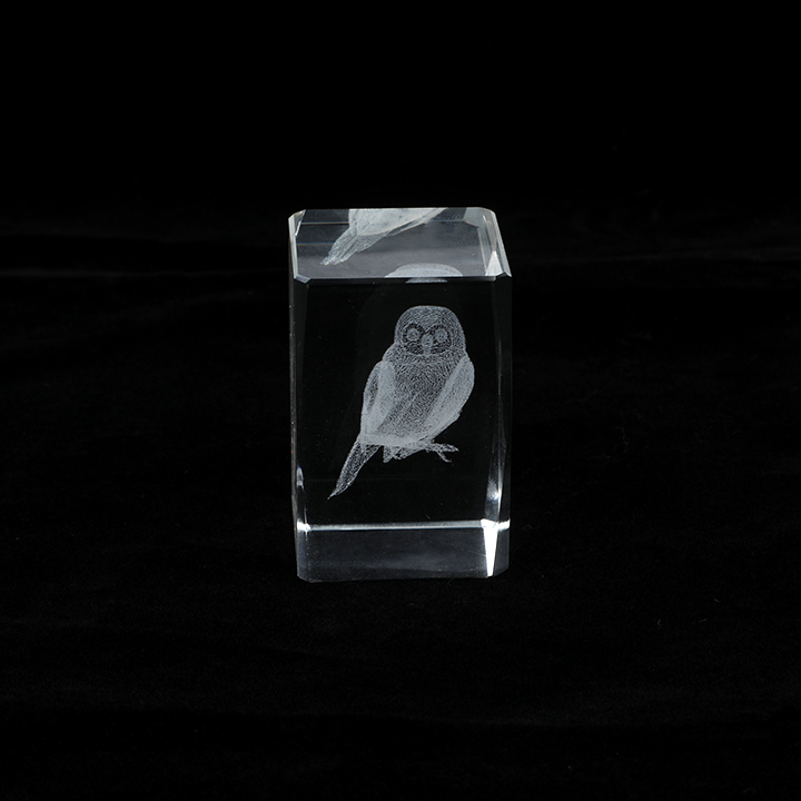 Picture of Crystal Owl Paperweight