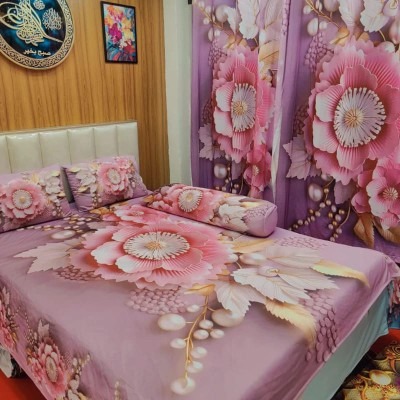 Picture of Water Proof China Premium 3D Design Bed Sheet - 1455