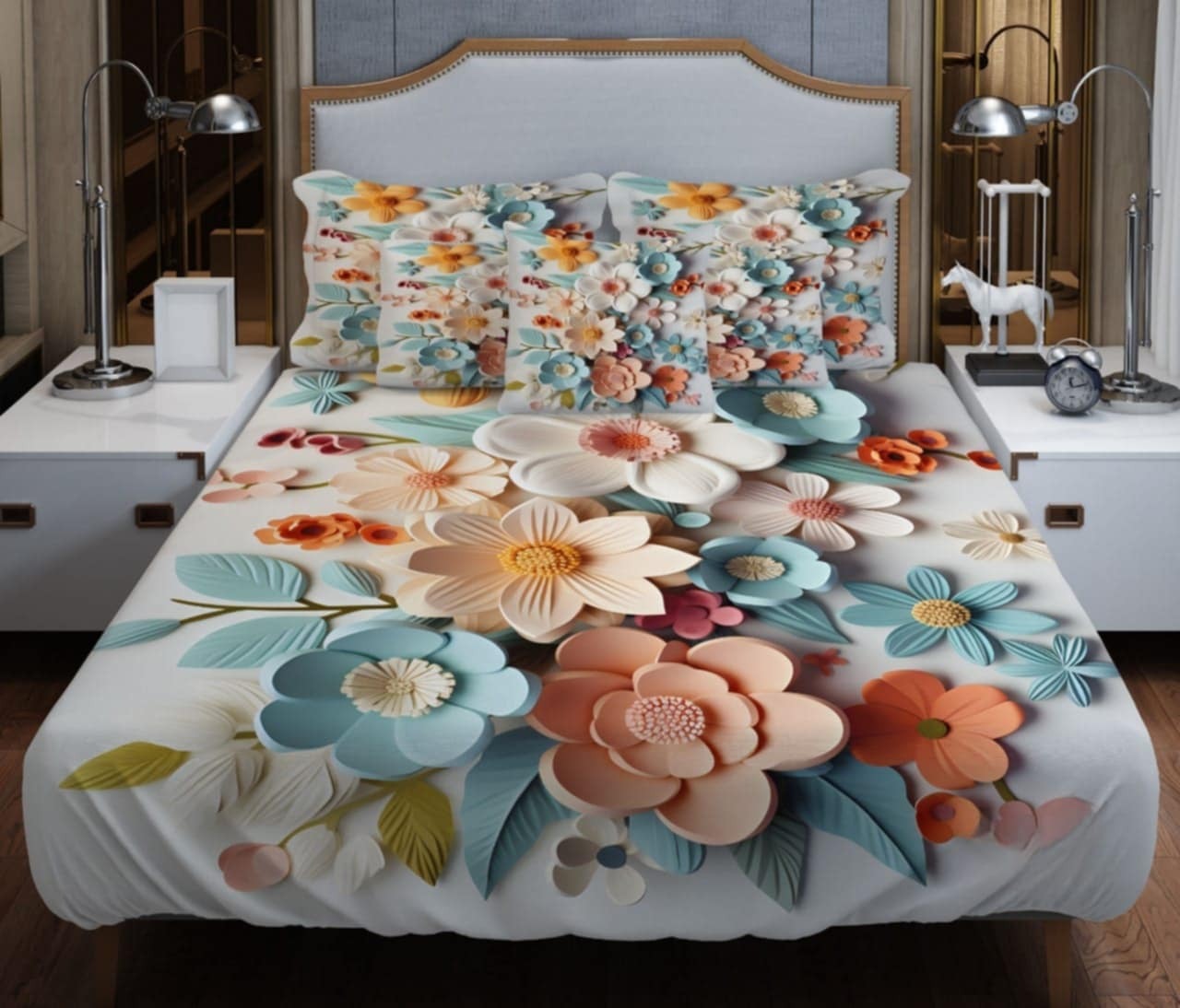 Picture of Water Proof China Premium 3D Design Bed Sheet - 1456