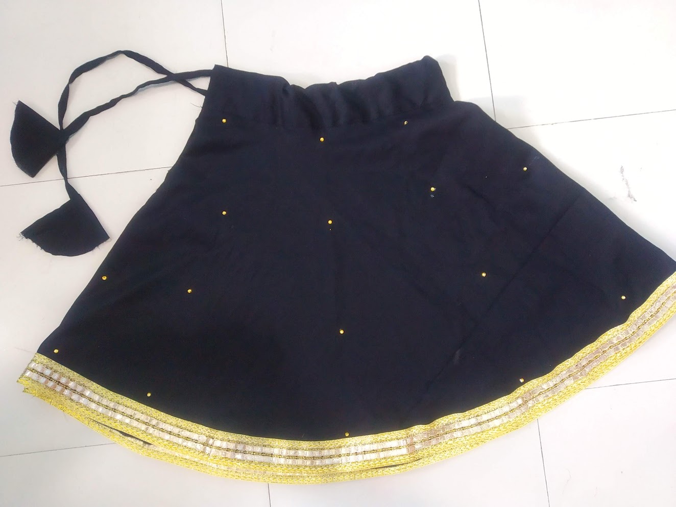 Picture of Western 2 pieces stylish skirt set for baby girls party dress 0-7 years