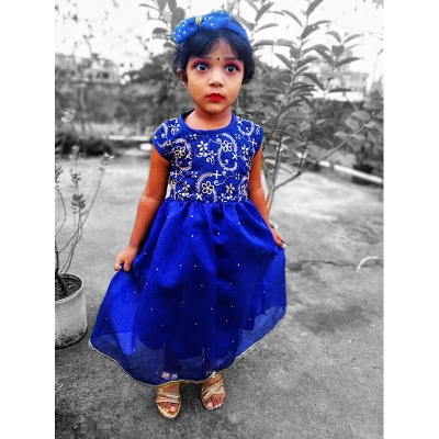 Picture of Party dress and weeding dress 0-7  year little girl frock