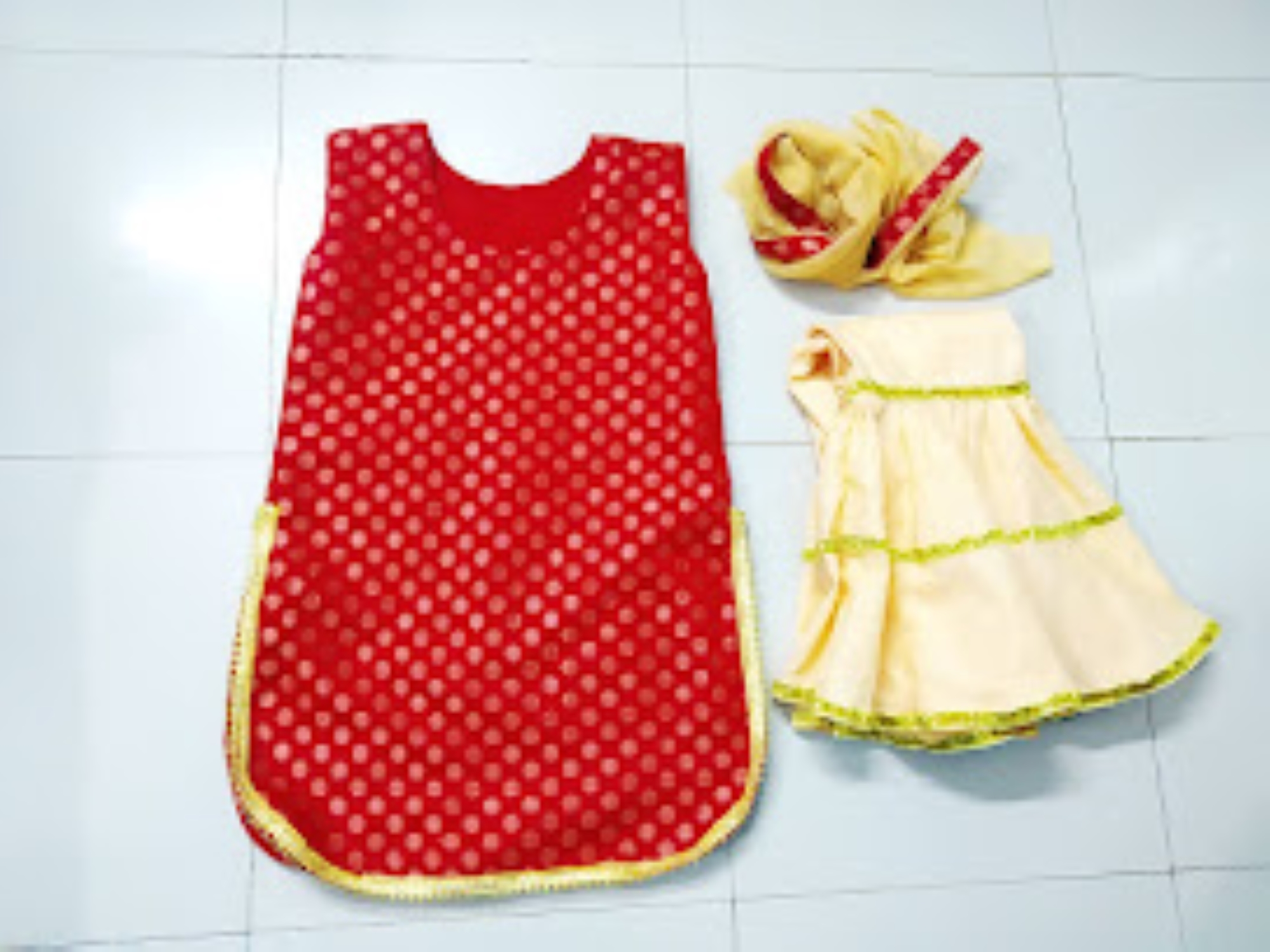 Picture of Sharara party and weeding dress for little baby girl