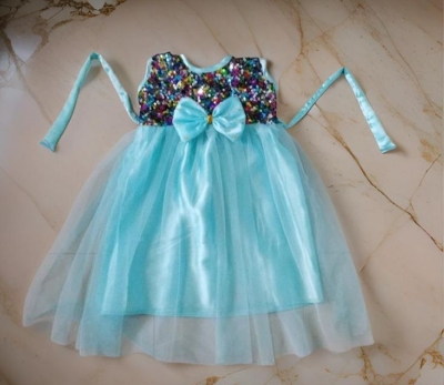 Picture of Party dress for ,Weeding and birthday dress for  1-12 years baby