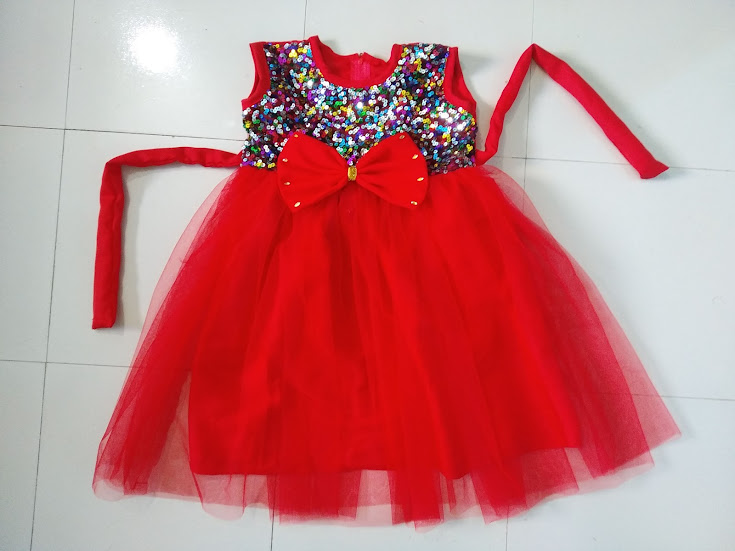 Picture of Party dress for ,Weeding and birthday dress for 0-7 years baby - বাচ্চাদের জামা