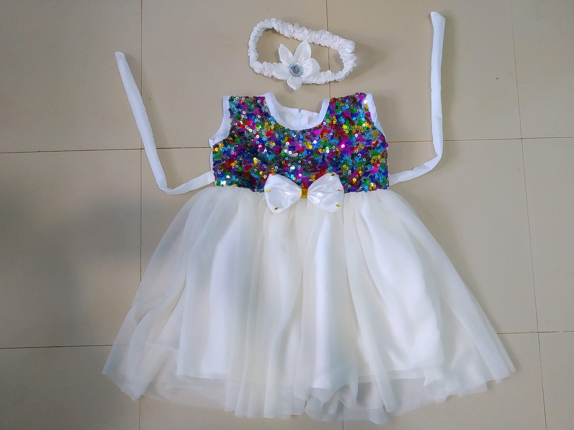 Picture of Party dress for ,Weeding and birthday dress for 0-7 years baby - বাচ্চাদের জামা