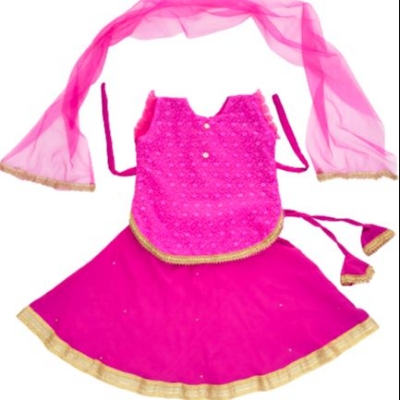 Picture of Handmade Baby girls Fashionable beautiful 3 piece skirts set for 1-7 years babies
