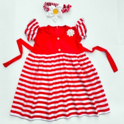 Picture of HOME made Baby girls Fashionable beautiful dress for  all season 0-3 years