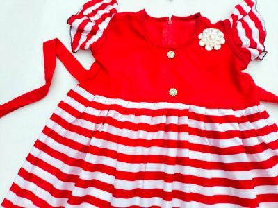 Picture of HOME made Baby girls Fashionable beautiful dress for  all season 0-3 years