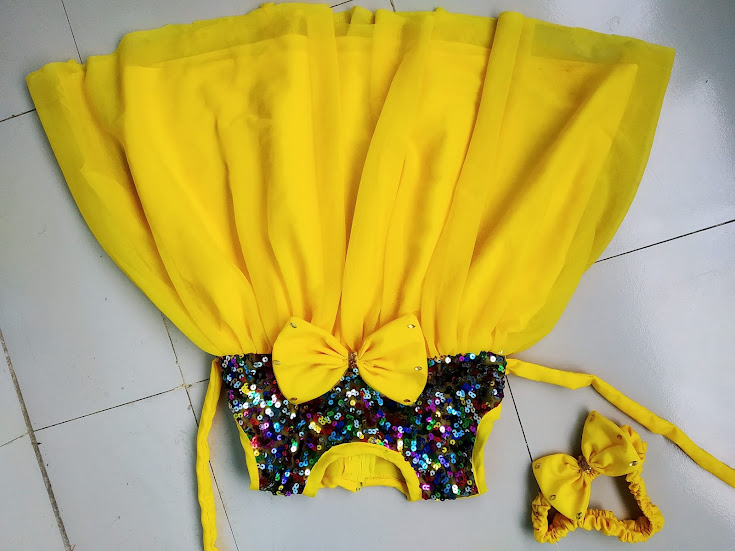 Picture of Party dress for ,Weeding and birthday dress for  0-3  years baby - বাচ্চাদের জামা