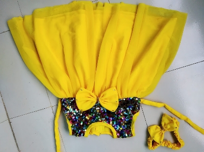 Picture of Party dress for ,Weeding and birthday dress for  0-3  years baby - বাচ্চাদের জামা