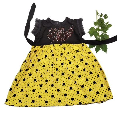 Picture of Baby girls fashionable beautiful 100% cotton dress for all season 0-7 years