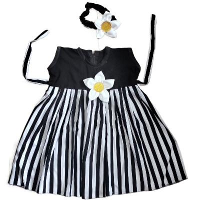 Picture of Handmade Baby girls Fashionable beautiful dress for 0-12 years babies