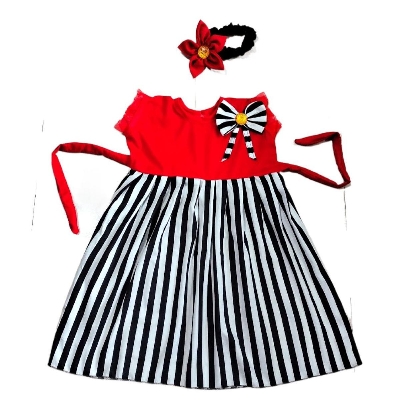 Picture of Baby girls Fashionable beautiful dress for 0-7 years babies - Easy To maintain