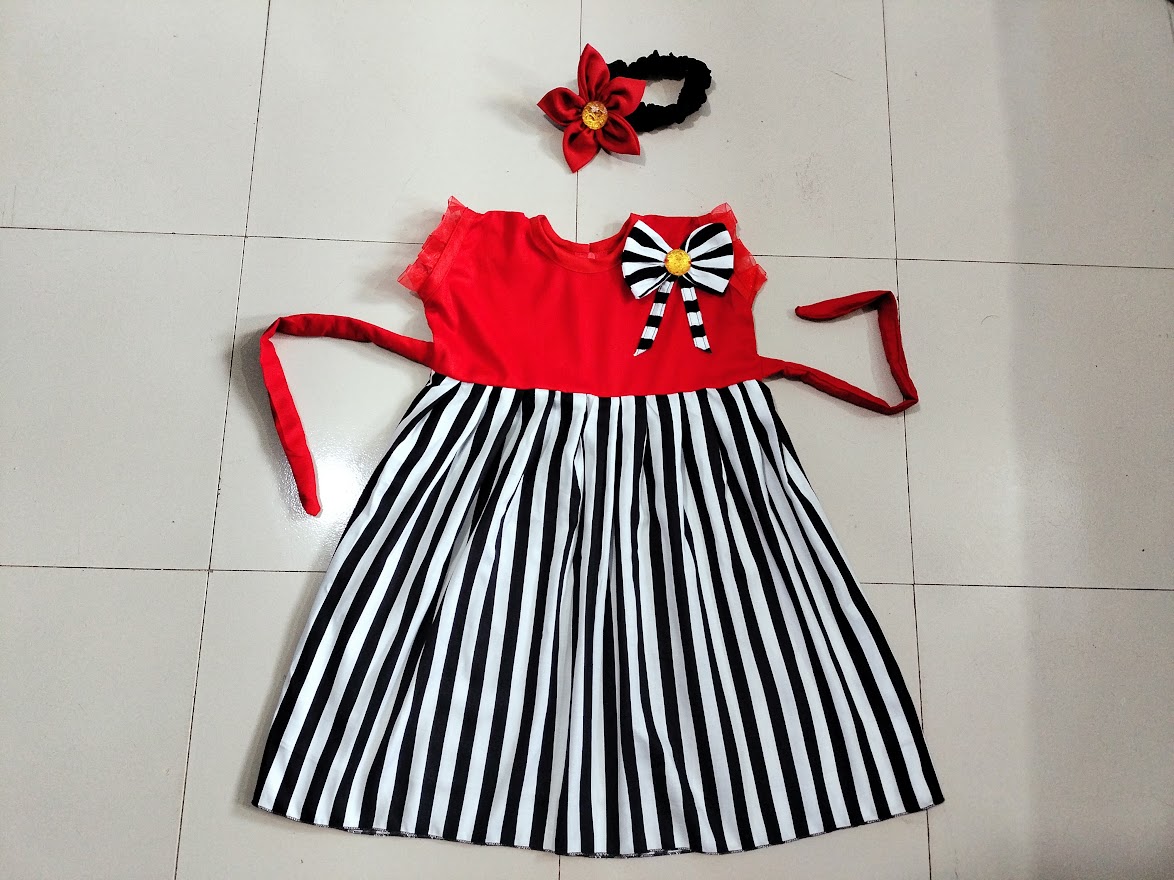 Picture of Baby girls Fashionable beautiful dress for 0-7 years babies - Easy To maintain