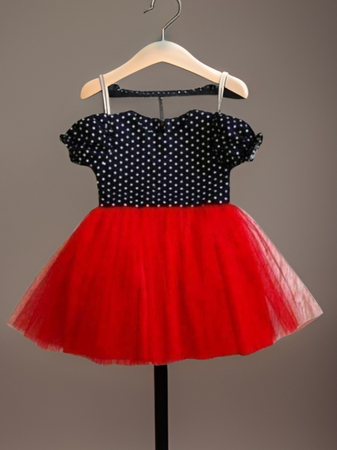 Picture of Baby girls fashionable beautiful party dress for 0 to 7 years babies