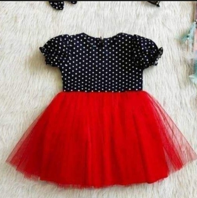 Picture of Floral Gorgeous Cute Party Frock Exclusive Creative Design for 0-3 years baby