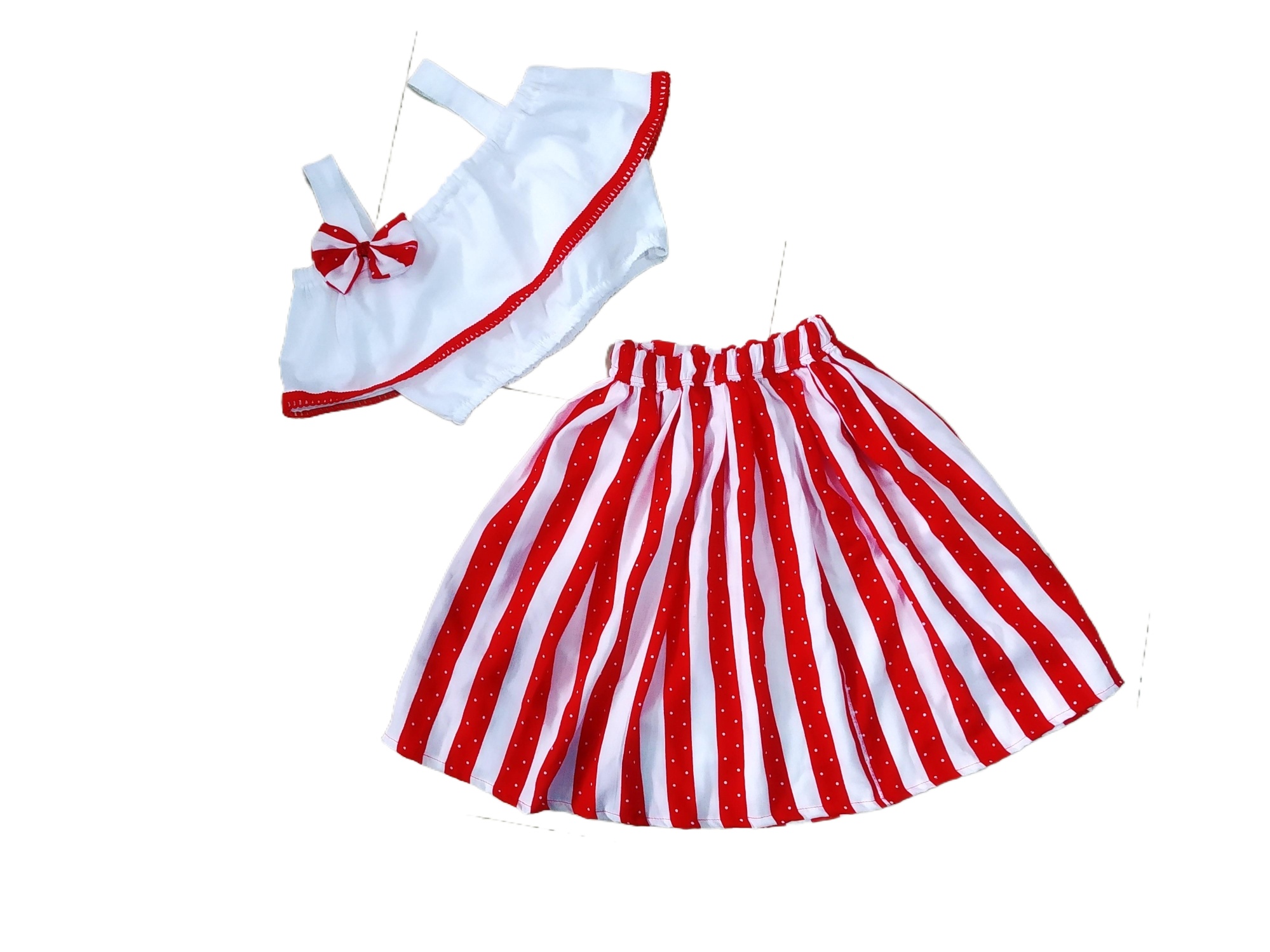 Picture of Handmade Baby girls Fashionable beautiful 2 piece skirts set for 0-3 years babies - বাচ্চাদের জামা
