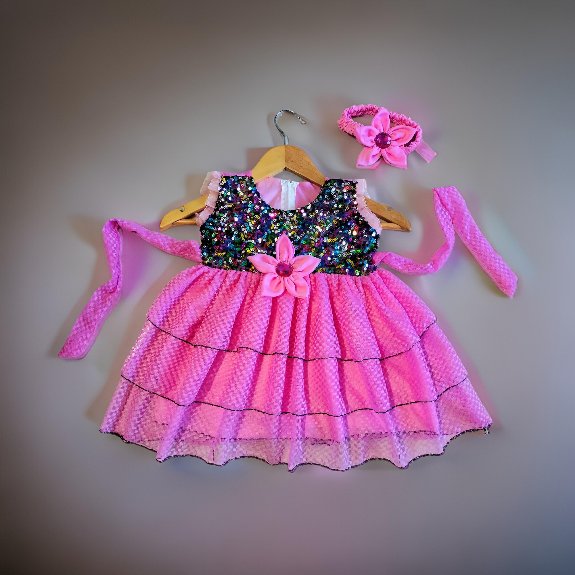 Picture of Fashionable and beautiful Party Dress for 0-12 years girls