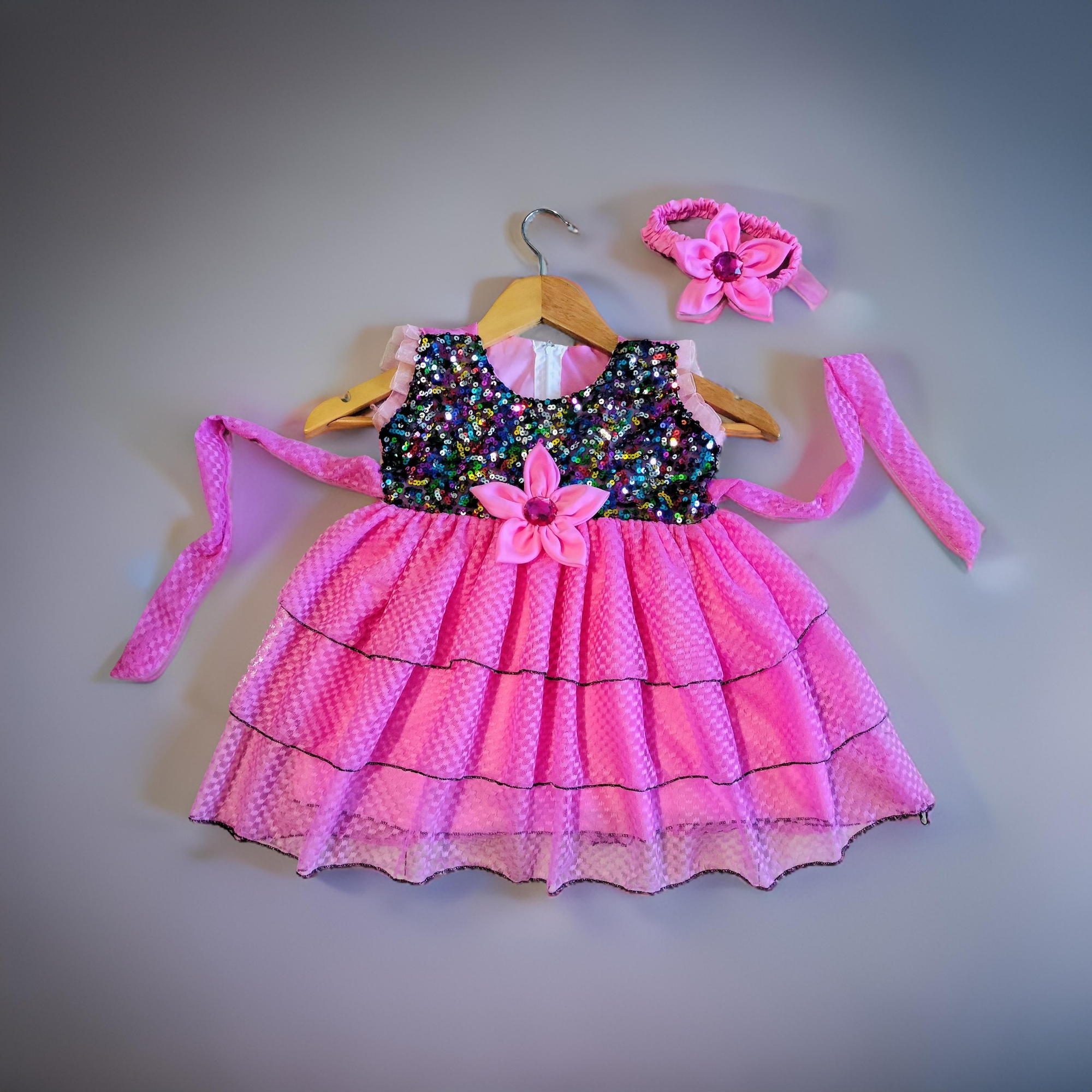 Picture of Fashionable and beautiful Party Dress for 0-12 years girls