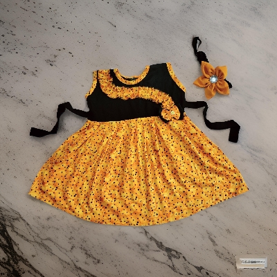 Picture of Baby girls Fashionable beautiful dress for 0-12 years babies