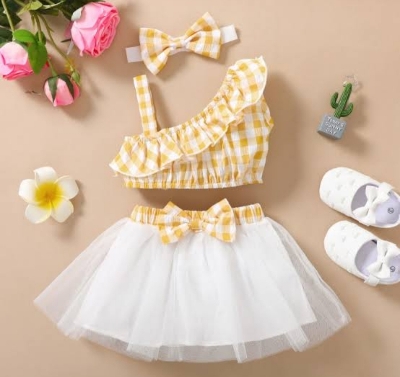 Picture of Summer Kid Baby Girls Floral Long Tutu skart Wedding Party Dresses and birthday Dresses 0-5