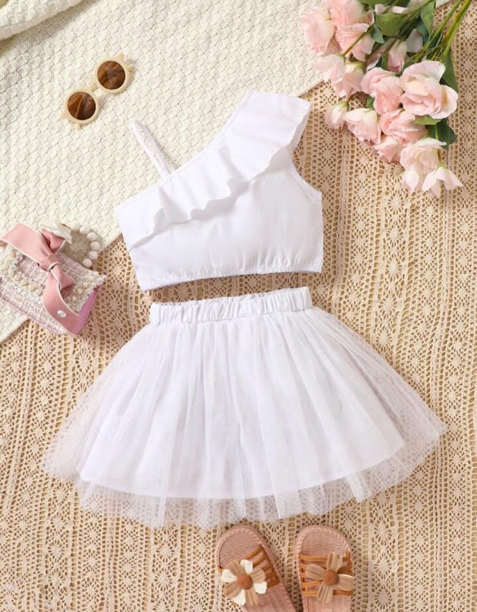 Picture of Summer Kid Baby Girls Floral Long Tutu skart Wedding Party Dresses and birthday Dresses 0-7