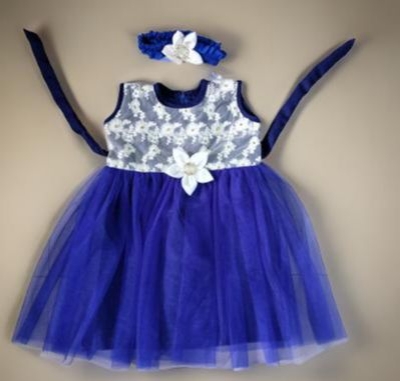 Picture of soft and fashionable party dress for 0-7 years baby girl